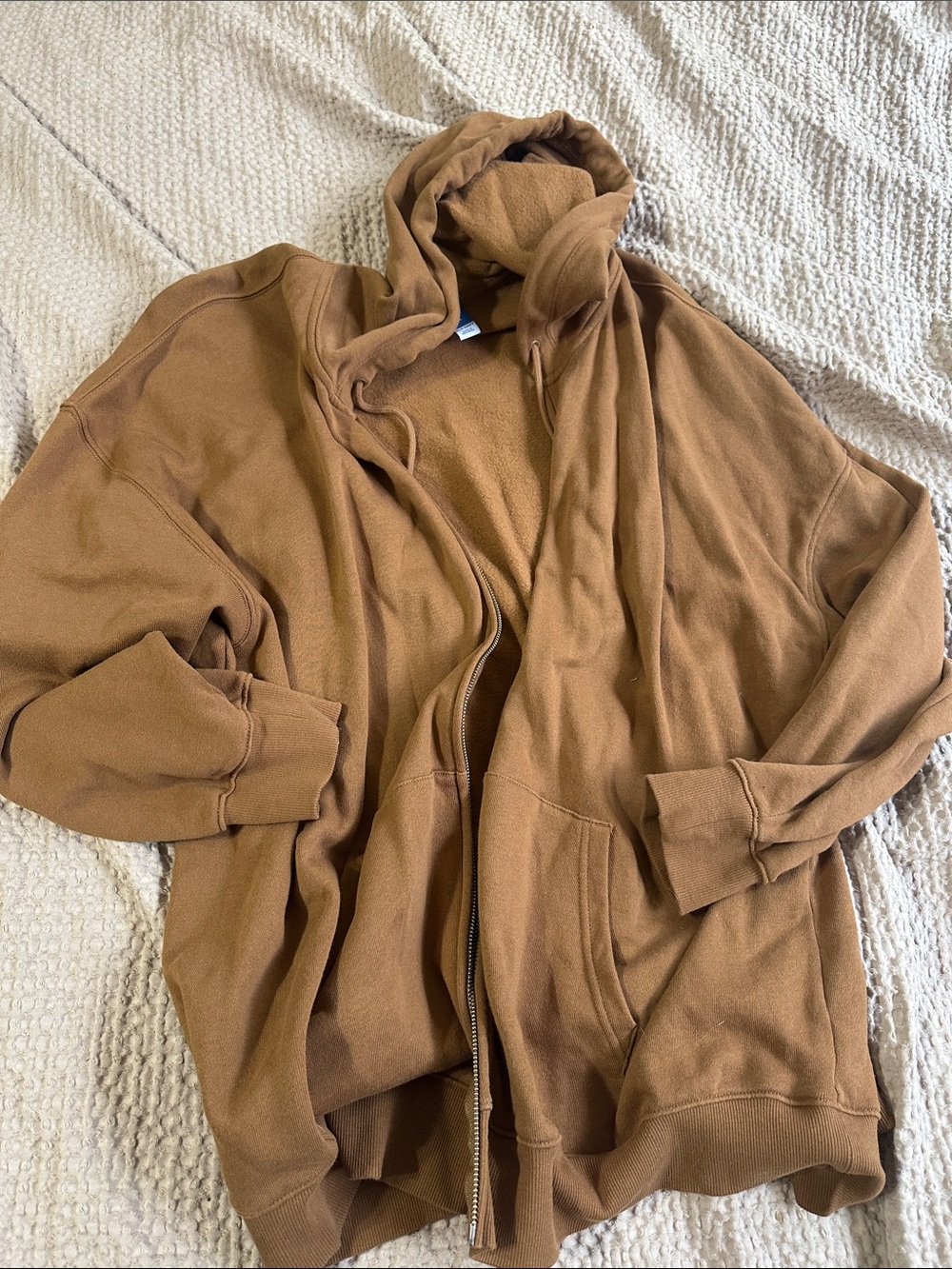 Old Navy Brown Zip-Up Hooded Jacket